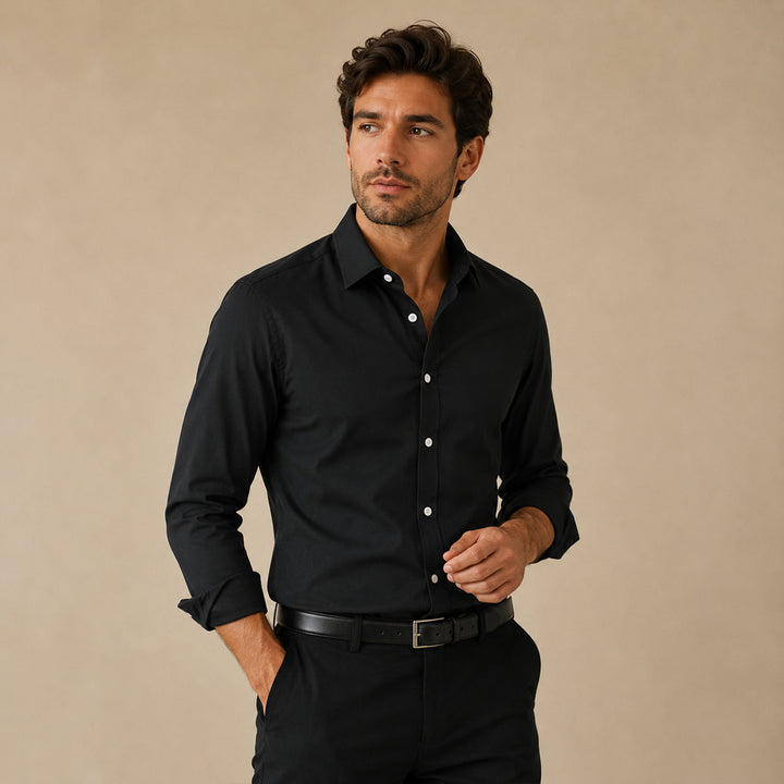 The Naples Men’s Casual Lightweight Cotton Hemp Shirt