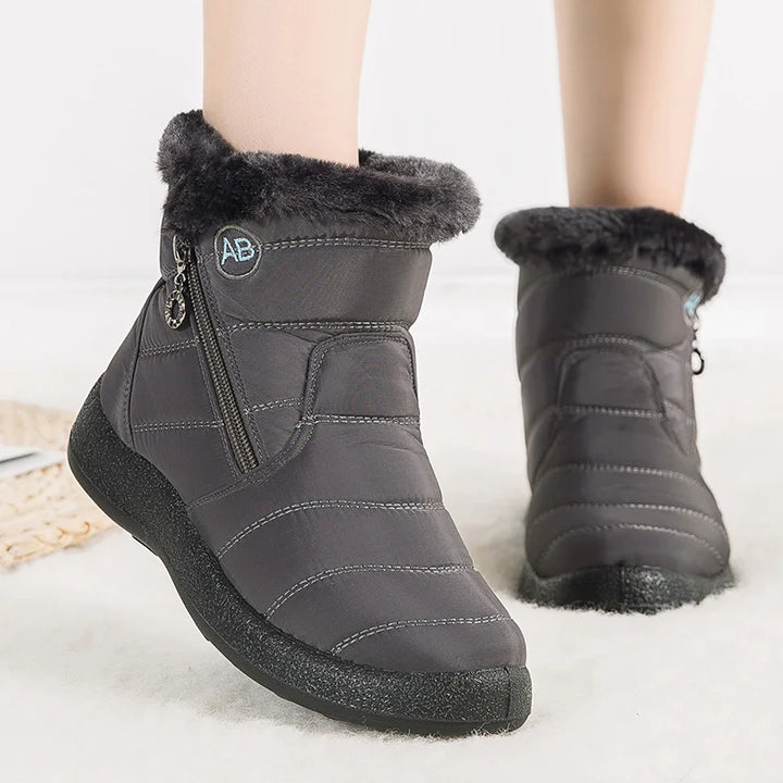 Cozy Fleece-Lined Women's Ankle Boots for Winter
