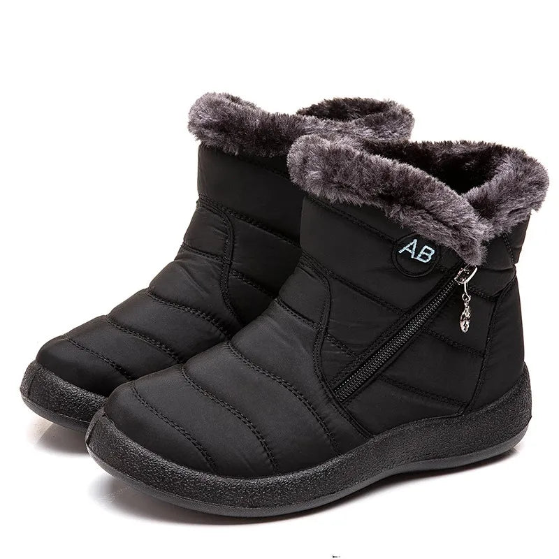 Cozy Fleece-Lined Women's Ankle Boots for Winter