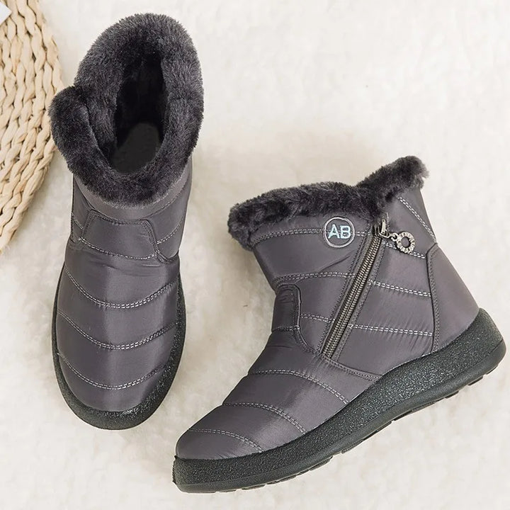 Cozy Fleece-Lined Women's Ankle Boots for Winter