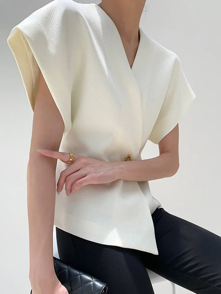 Women's Structured Blazer Top