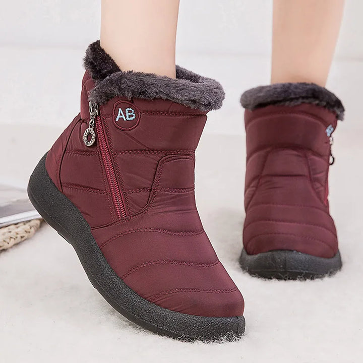 Cozy Fleece-Lined Women's Ankle Boots for Winter