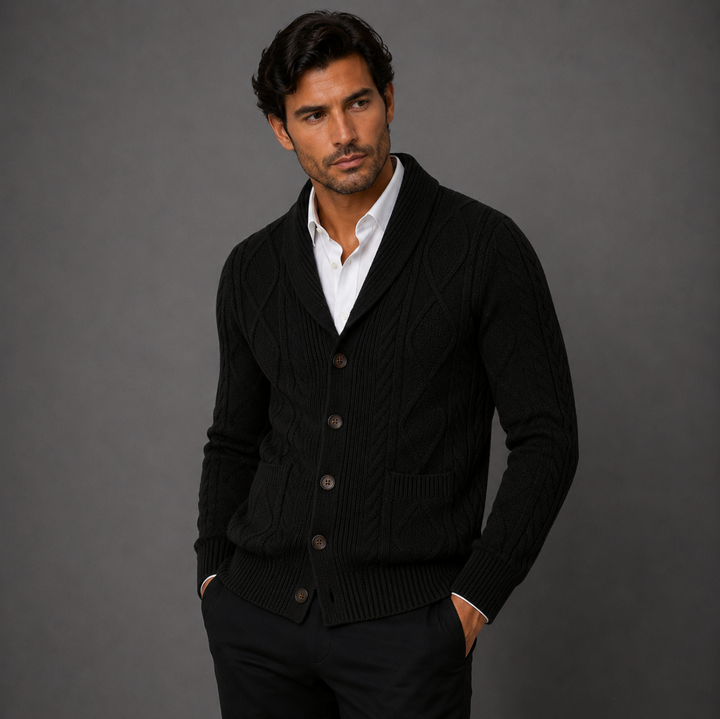 The Winchester Men's 100% Cashmere Cardigan