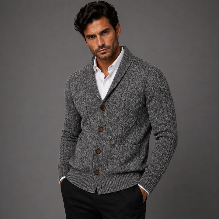 The Winchester Men's 100% Cashmere Cardigan