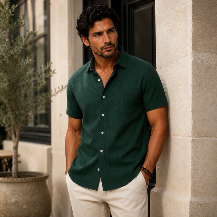 The Bardolino Short Sleeve Button Shirt for men