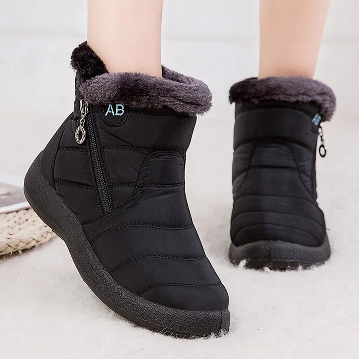 Cozy Fleece-Lined Women's Ankle Boots for Winter