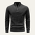 The Camogli Men’s Casual Half Zip Textured Knit Jumper