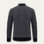The Clapham Men's Embroidered Smart Knit Zip Sweater