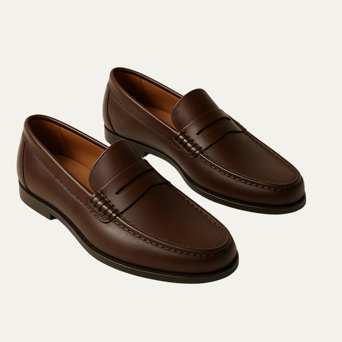 The Penrose Slip on Leather Loafers for Men