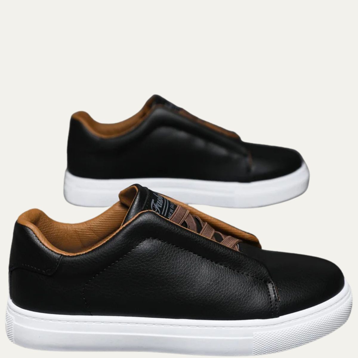 The Ashford Premium Leather Slip On Orthopedic Trainers for men