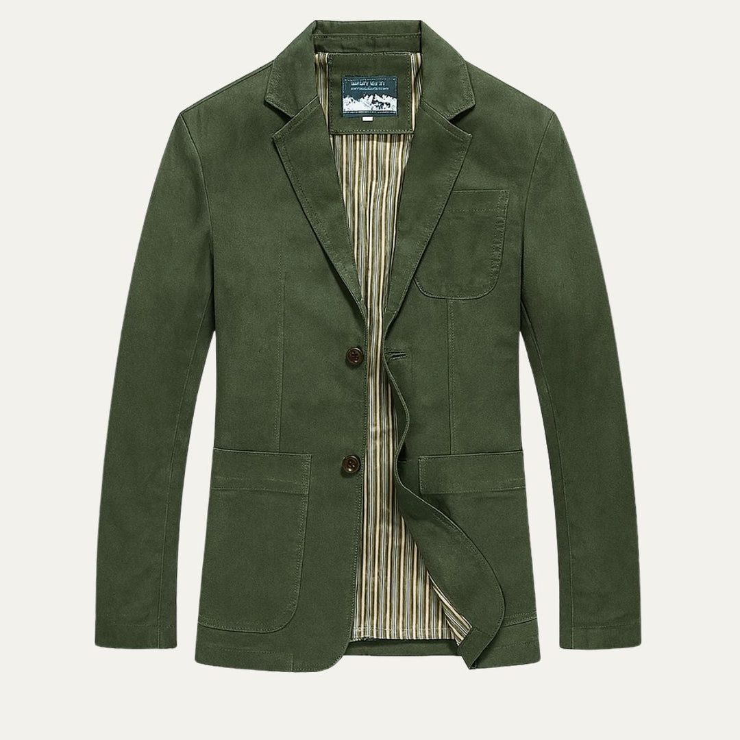 The Reykjavik Men’s Cotton Blazer Style Windbreaker with Pockets