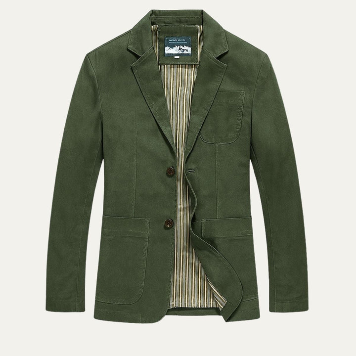 The Reykjavik Men’s Cotton Blazer Style Windbreaker with Pockets