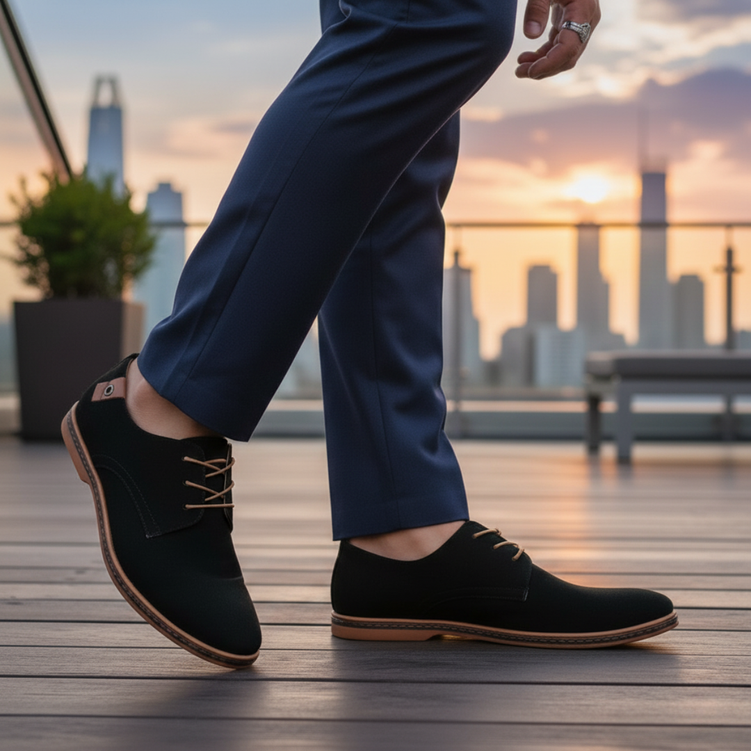 The Devon Suede Shoes – Classic Derby Style