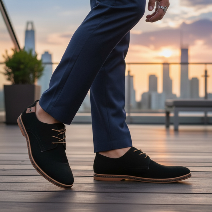 The Devon Suede Shoes – Classic Derby Style