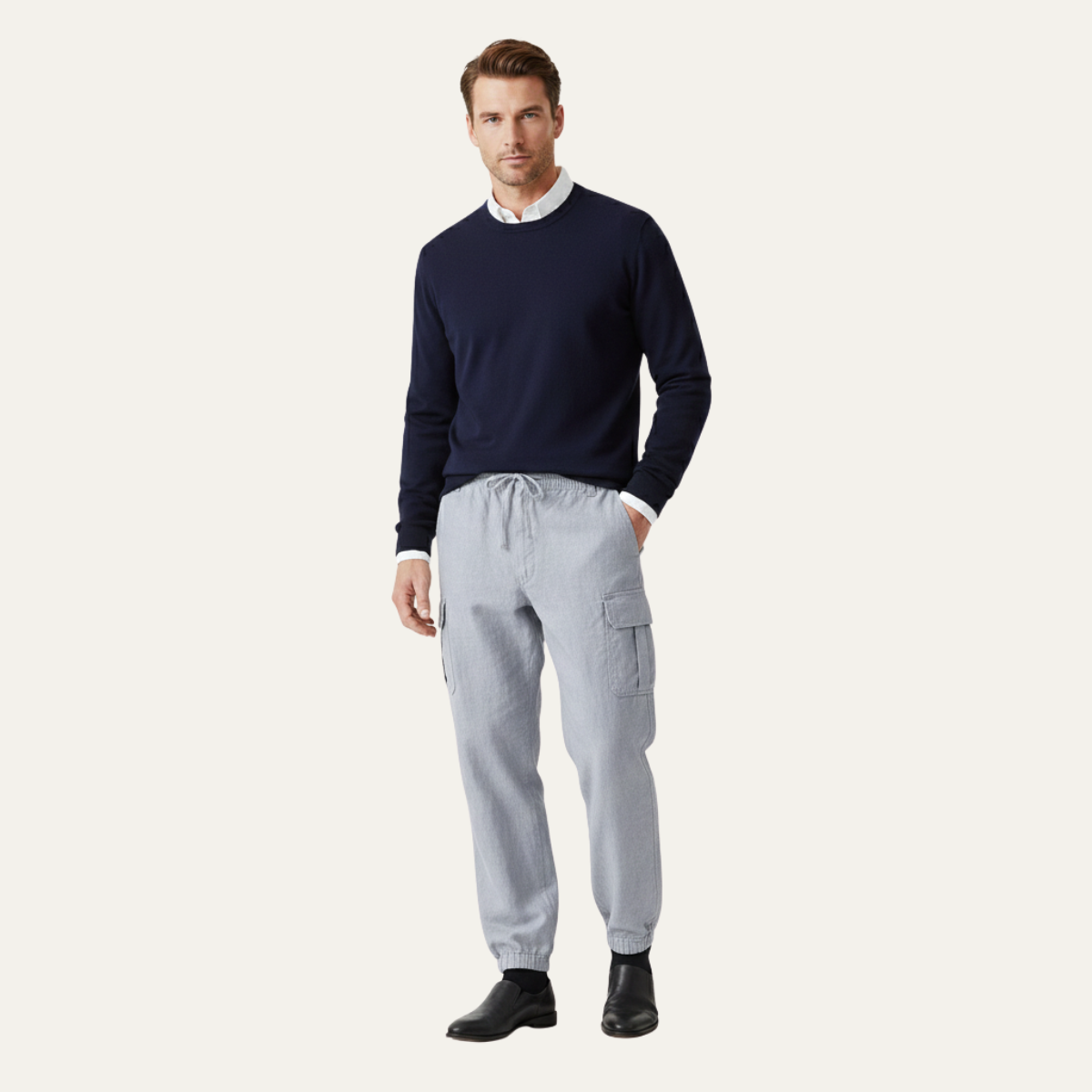 The Silverridge Men’s Loose Fit Multi Pocket Soft Cargo Pants