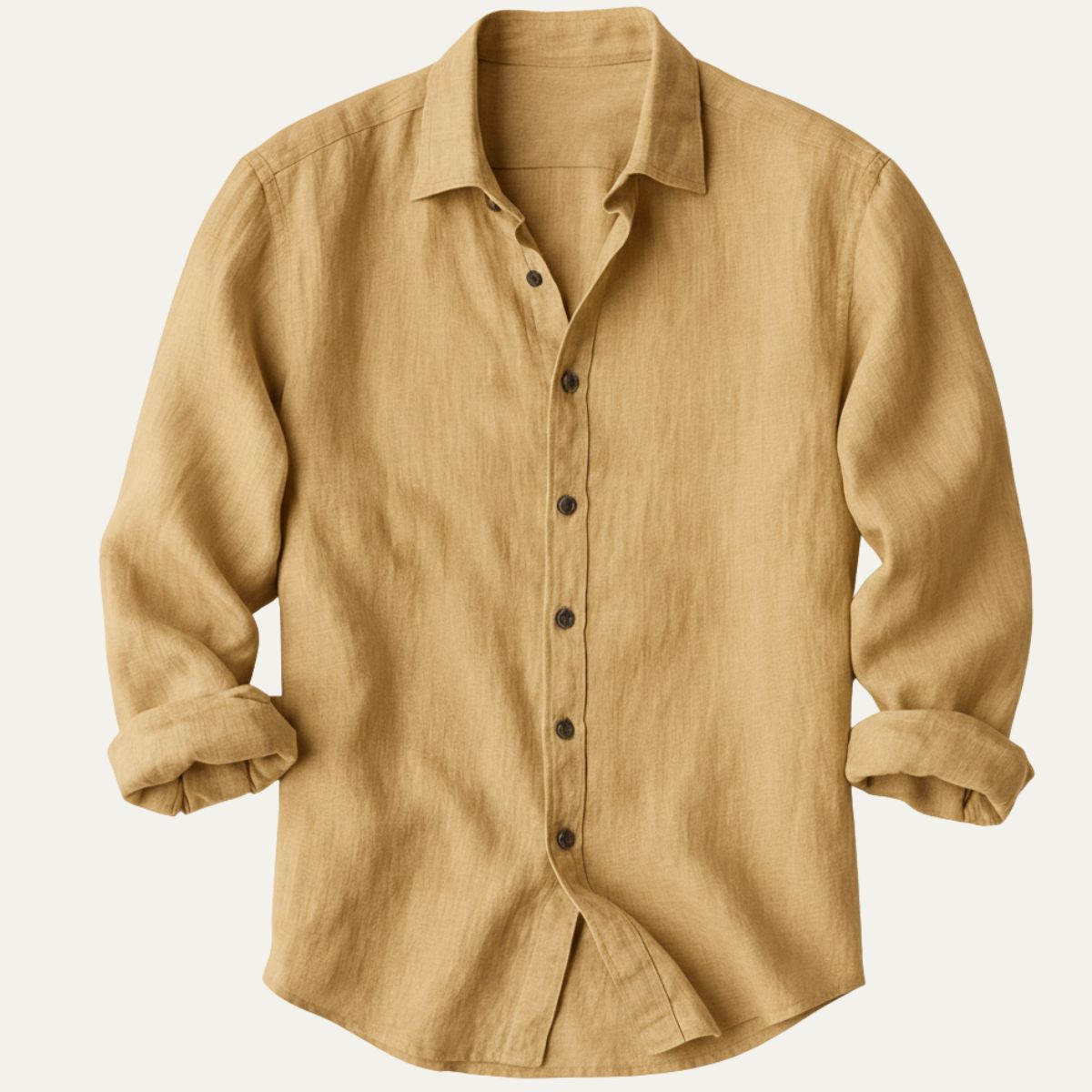 The Zurich Vintage Long Sleeve Linen Shirt for Men