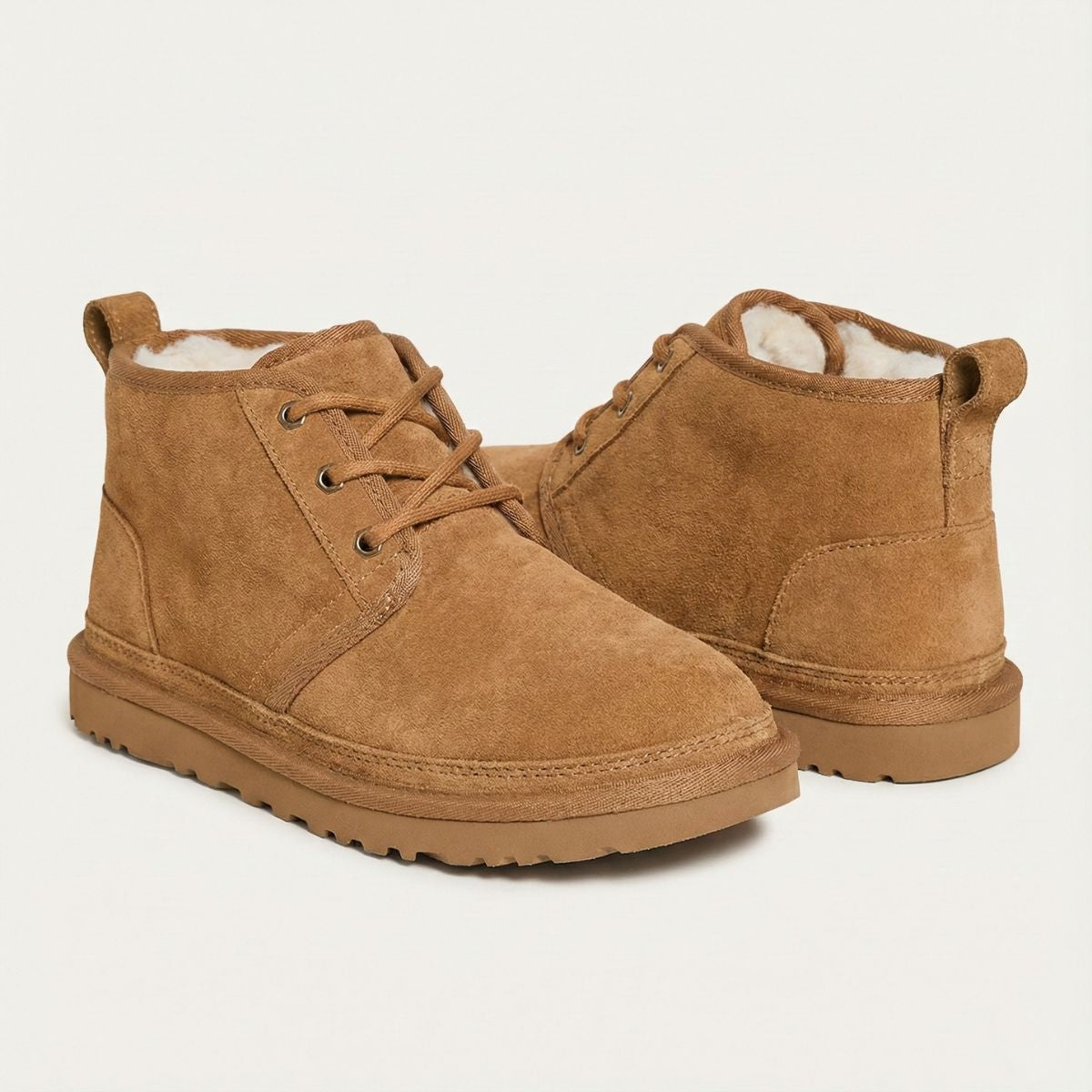 The Ridgefall Men&#39;s Cozy Suede Warm Fur Lined Non Slip Snow Boots