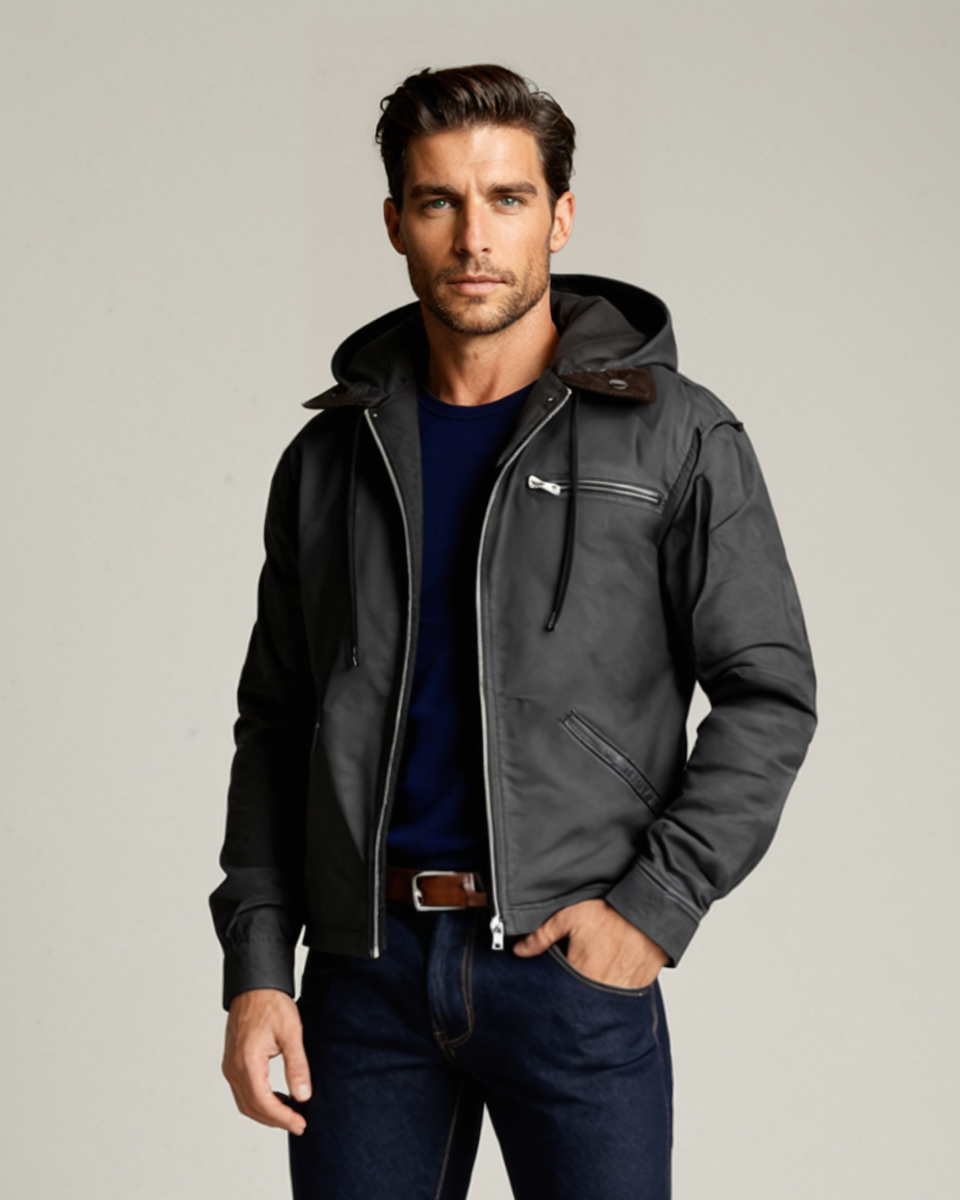 The Northcrest Men’s Fleece Lined Hooded Winter Jacket