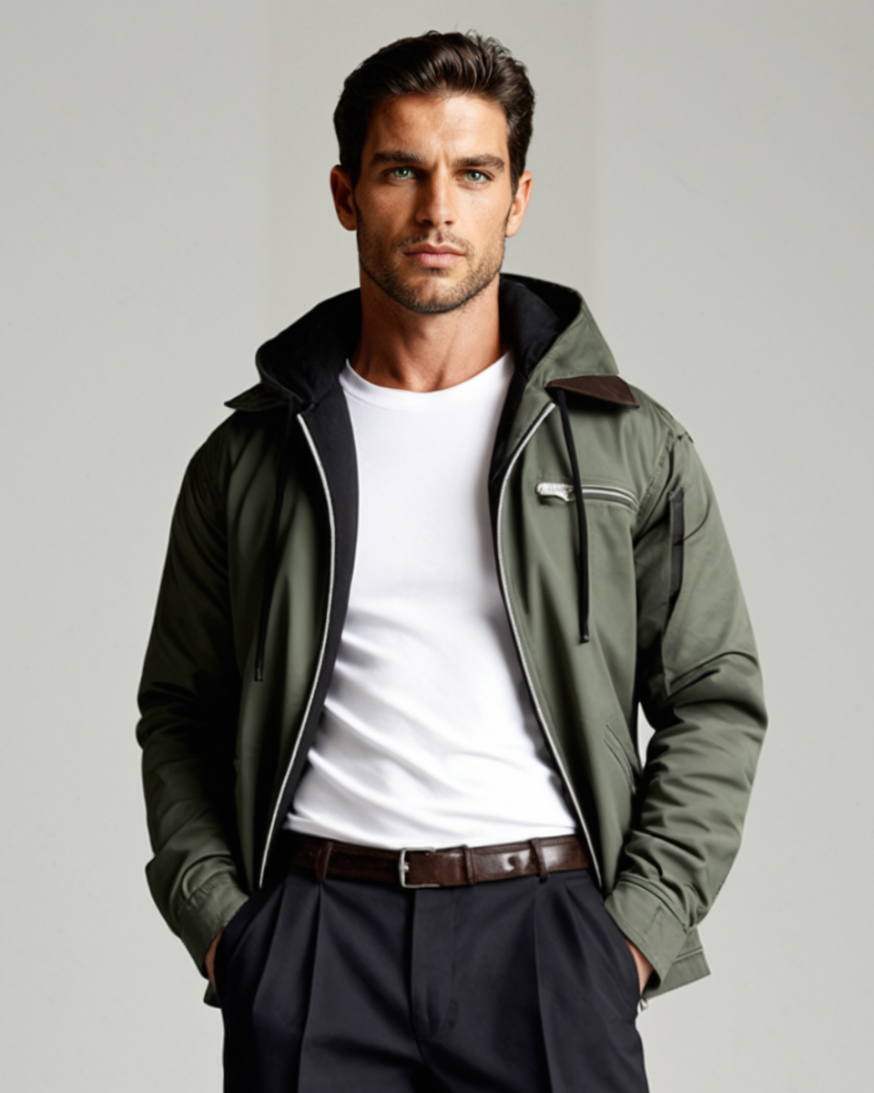 The Northcrest Men’s Fleece Lined Hooded Winter Jacket