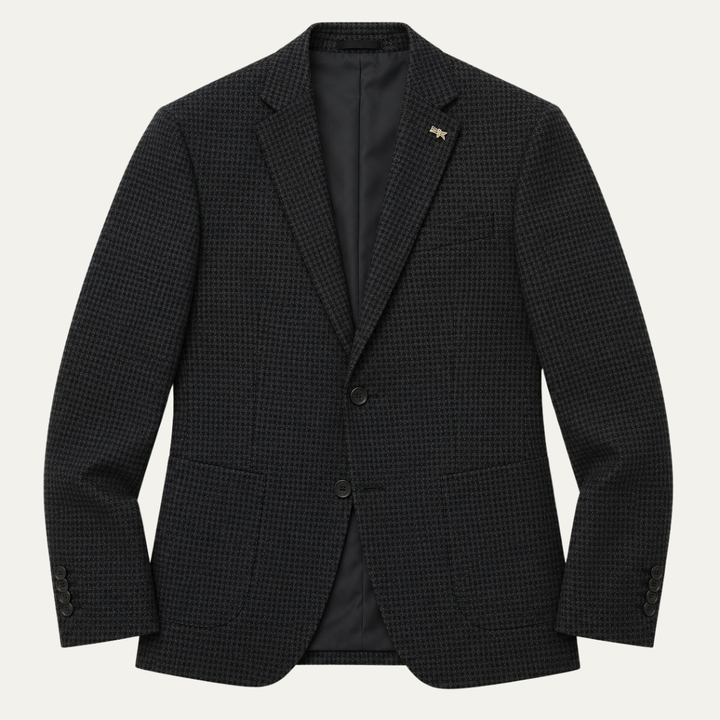 The Henderson Men's Smart Slim Fit Business Blazer - Black