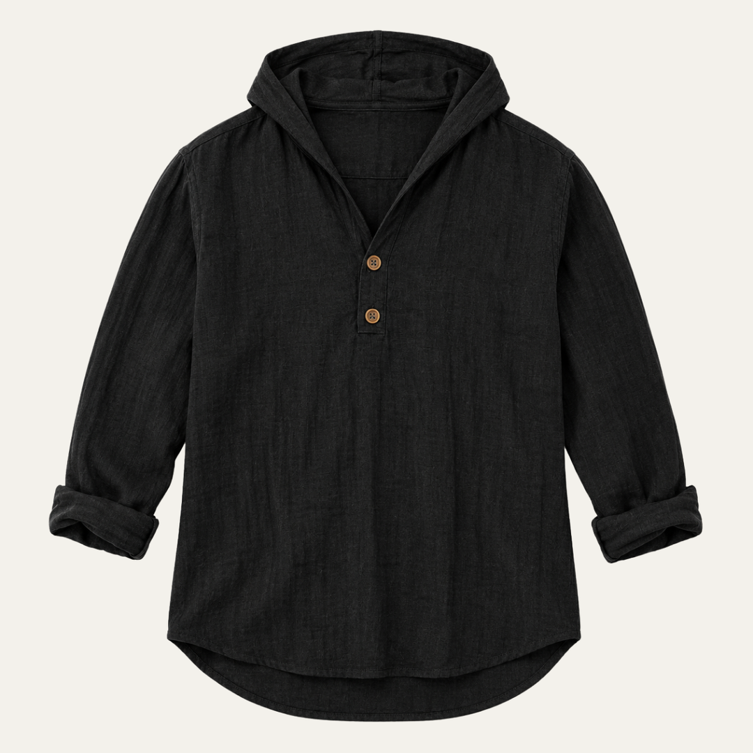 The Trieste Men's Relaxed Fit Linen V Neck Shirt