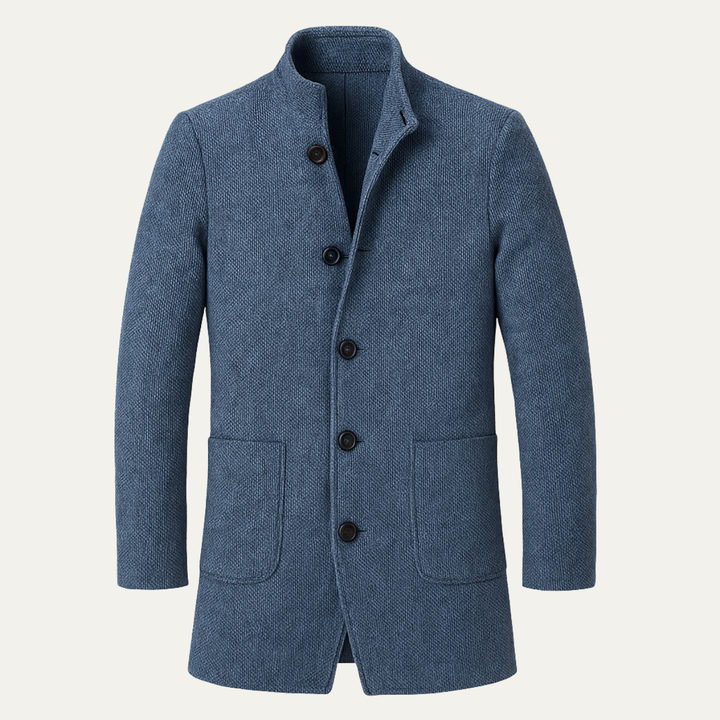 The Briarcliff Men's Long Plaid Check Coat
