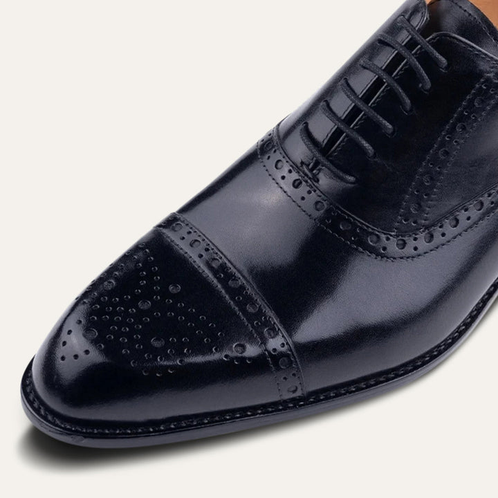 The Malcesine Men’s Faux Leather Dress Shoes – Cowhide Formal Dress Shoes
