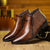 The Mantova Men’s Pointed Toe Vintage Leather Ankle Boots