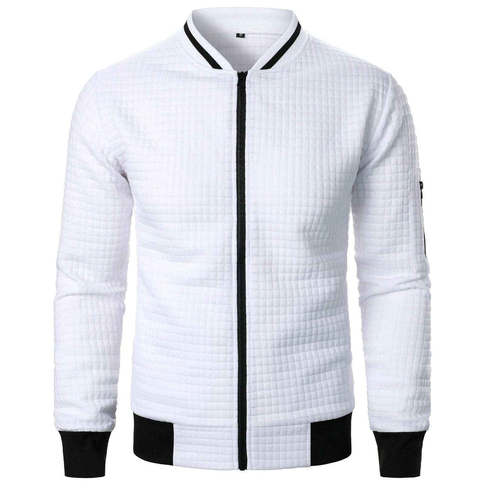 The Harlow Cotton Cardigan for Men – Tailored with Zip