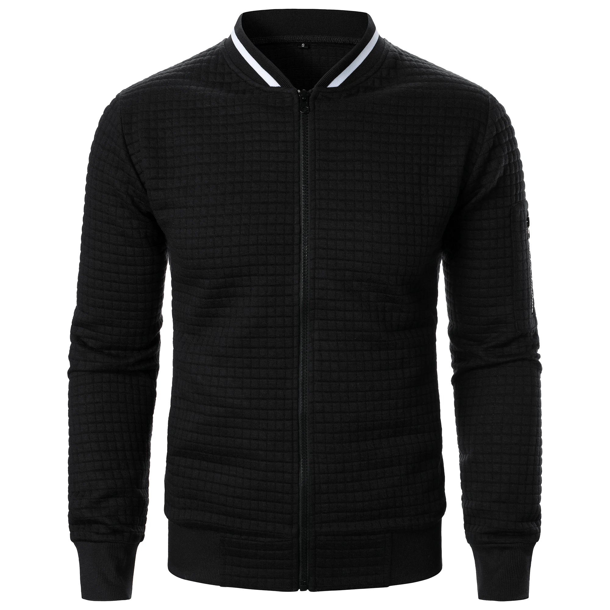 The Harlow Cotton Cardigan for Men – Tailored with Zip