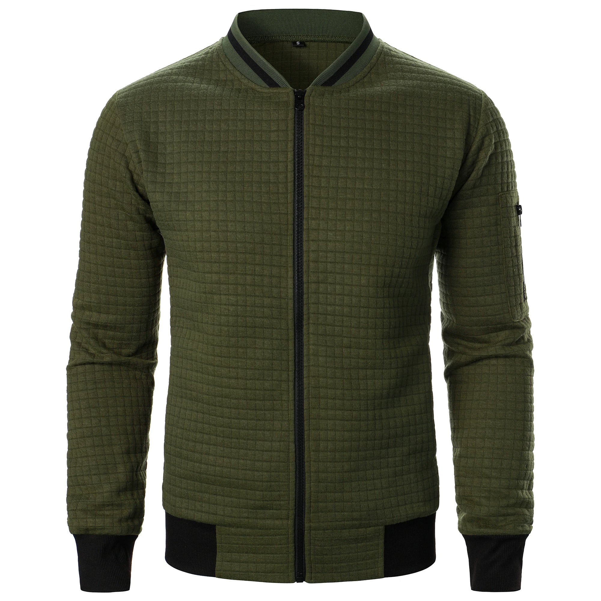 The Harlow Cotton Cardigan for Men – Tailored with Zip