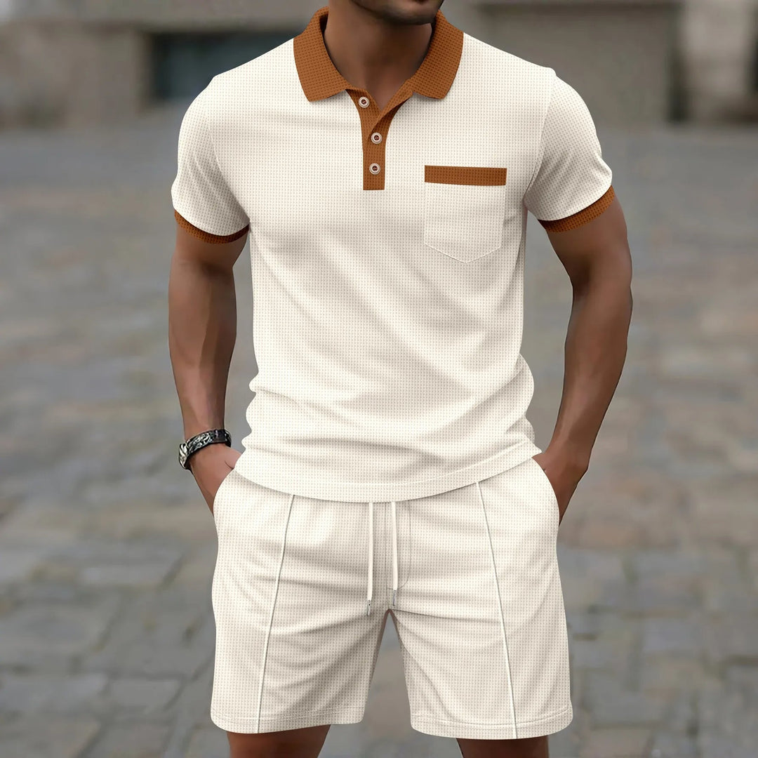The Capri Set – Vintage Polo & Shorts Co ord for Men