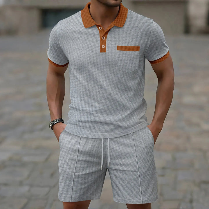 The Capri Set – Vintage Polo & Shorts Co ord for Men