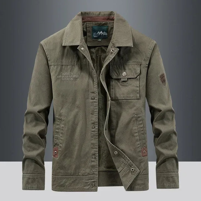 The Ranger Tactical Cargo Jacket for Men — Waterproof & Multi-Pocket Design