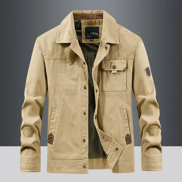 The Ranger Tactical Cargo Jacket for Men — Waterproof & Multi-Pocket Design