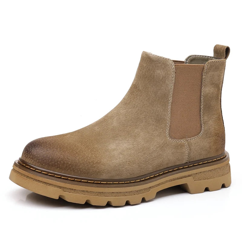 The Cardiff Bay Men&#39;s Confortable Suede Chelsea Boots