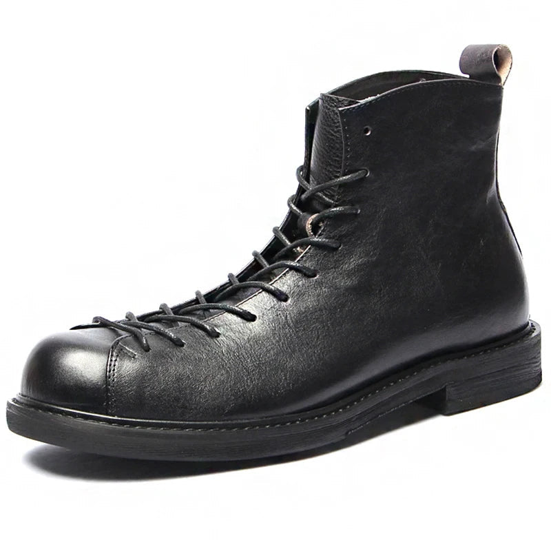 The Cranleigh Men&#39;s Outdoor Rustic Lace Up Leather Boots