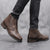 The Crosby Men's Street Style Leather Lace Up Ankle Boots