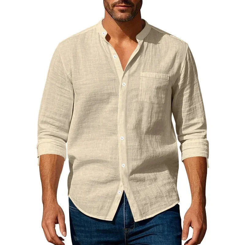 The Brighton Linen Shirt –  Long Sleeve Shirt for Men