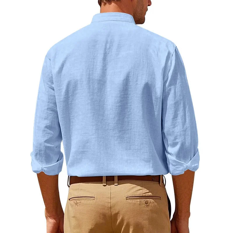 The Brighton Linen Shirt –  Long Sleeve Shirt for Men
