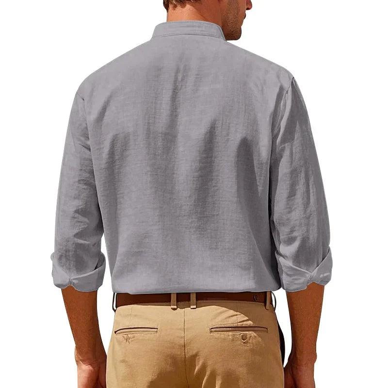 The Brighton Linen Shirt –  Long Sleeve Shirt for Men