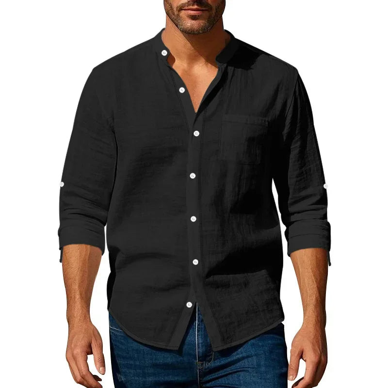 The Brighton Linen Shirt –  Long Sleeve Shirt for Men