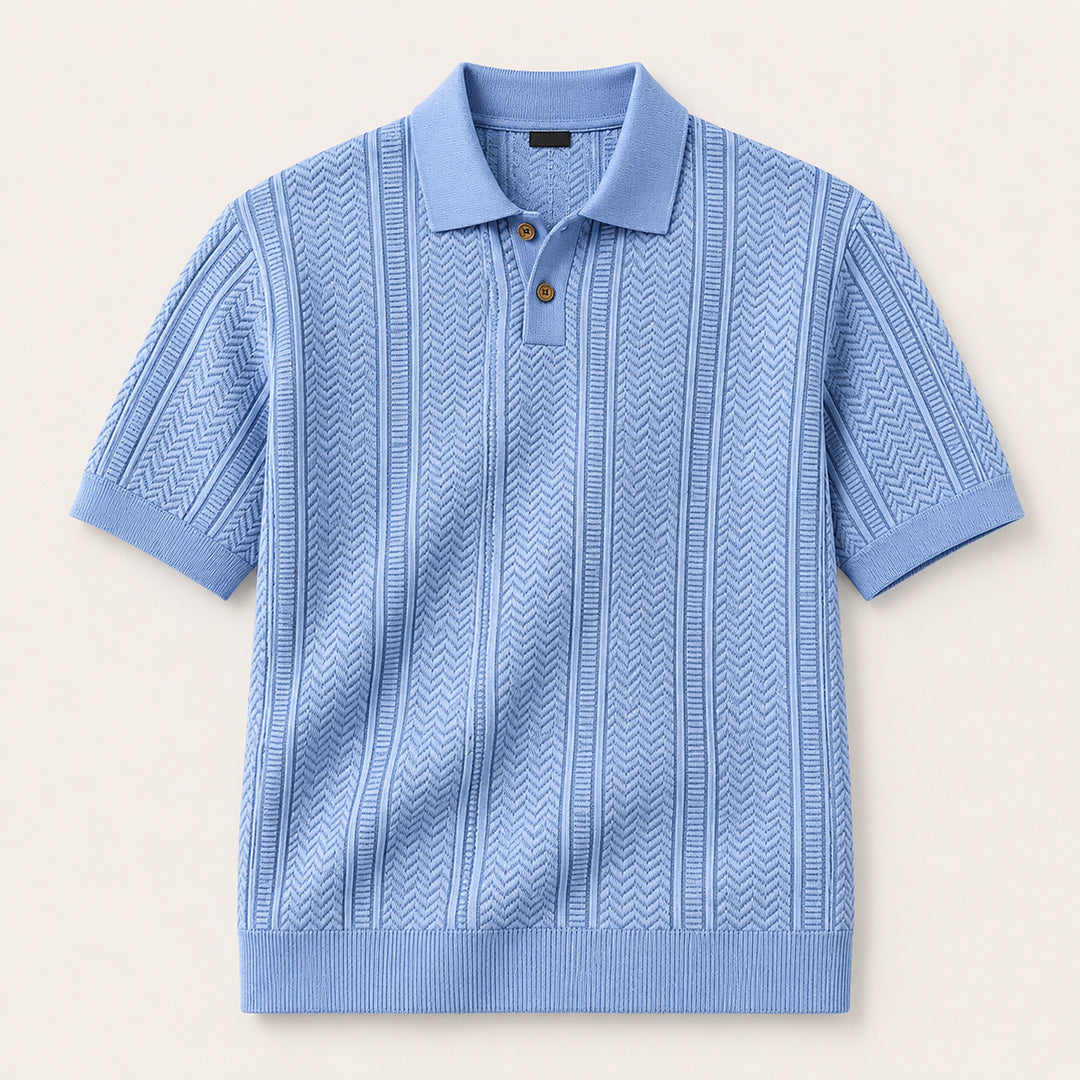 The Monopoli Men’s Breathable Business Knit Polo Shirt
