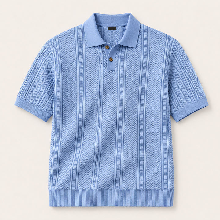 The Monopoli Men’s Breathable Business Knit Polo Shirt