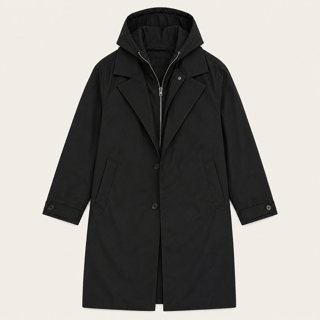 The Oldborough Men's Hooded Parka – Waterproof Warm Long Rain Coat
