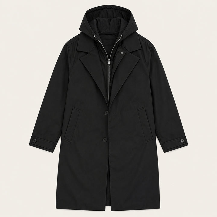 The Oldborough Men's Hooded Parka – Waterproof Warm Long Rain Coat