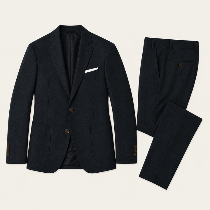 The Sheffield Men’s Slim Fit Set – Two Piece Business Wedding Suit