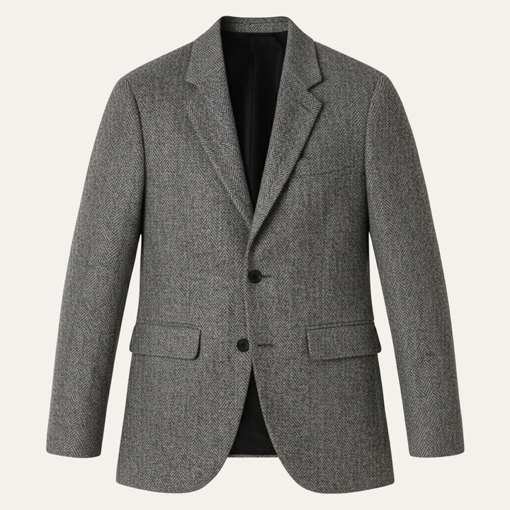 The Jefferson Men’s Classic Herringbone Tweed Blazer