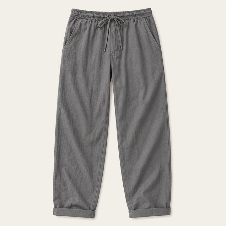 The Maple Ridge Men’s Cotton Linen Wide Leg Pants