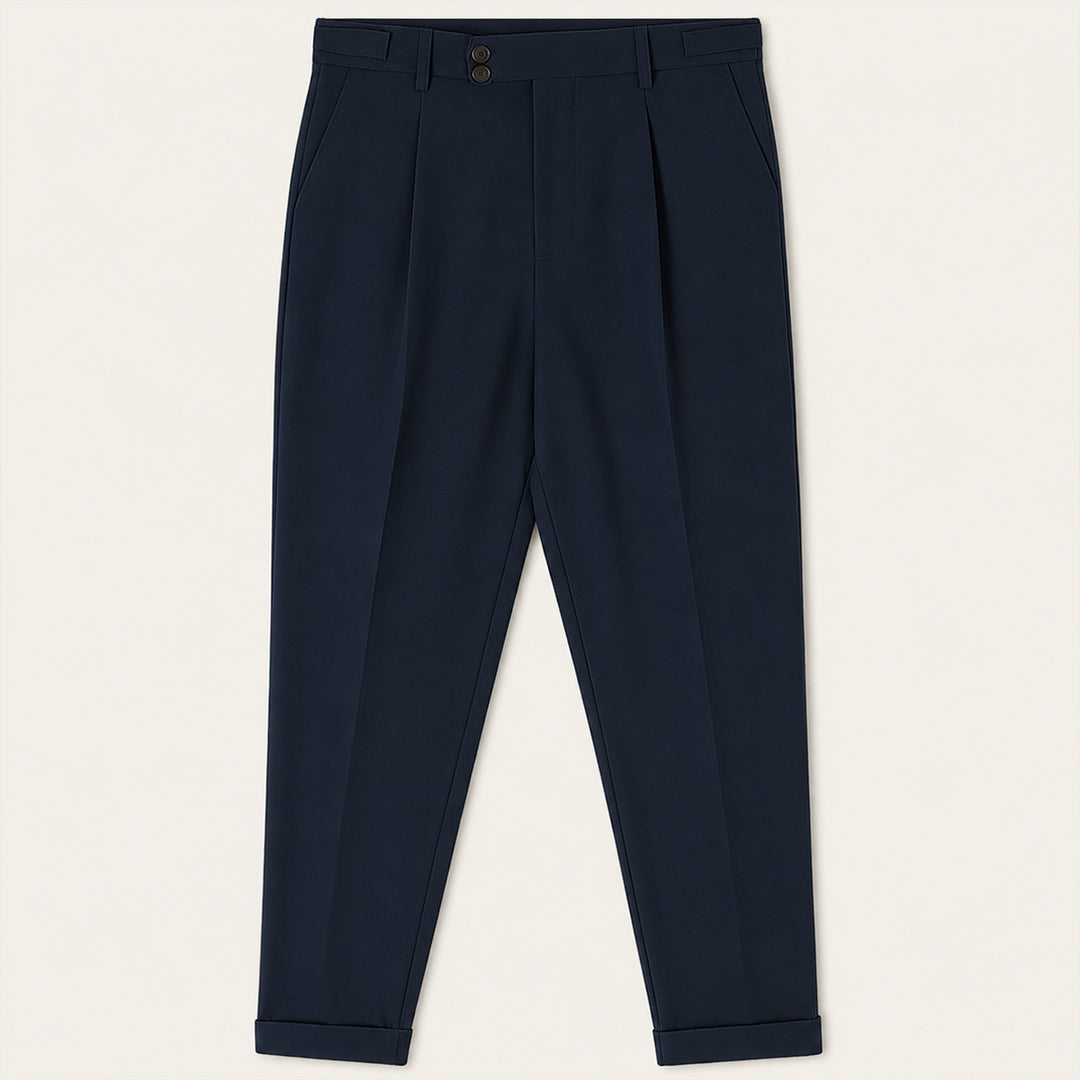 The Dromana Men’s Tailored Smart Slim Fit Pleated Dress Pants